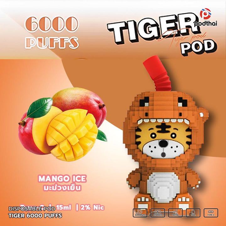 Tiger 6000 Puffs Disposable
