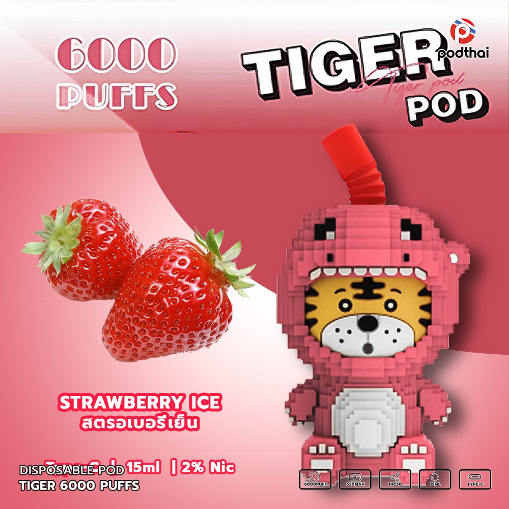 Tiger 6000 Puffs Disposable