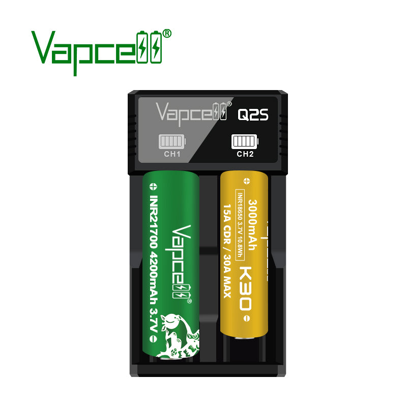 รางชาร์จถ่าน – Vapcell Q2S Charger 2 ช่อง (ไม่รวมถ่าน)