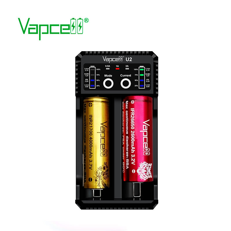 รางชาร์จ Vapcell U2 [ แท้ ] มีระบบชาร์จไว (Fast Charge)