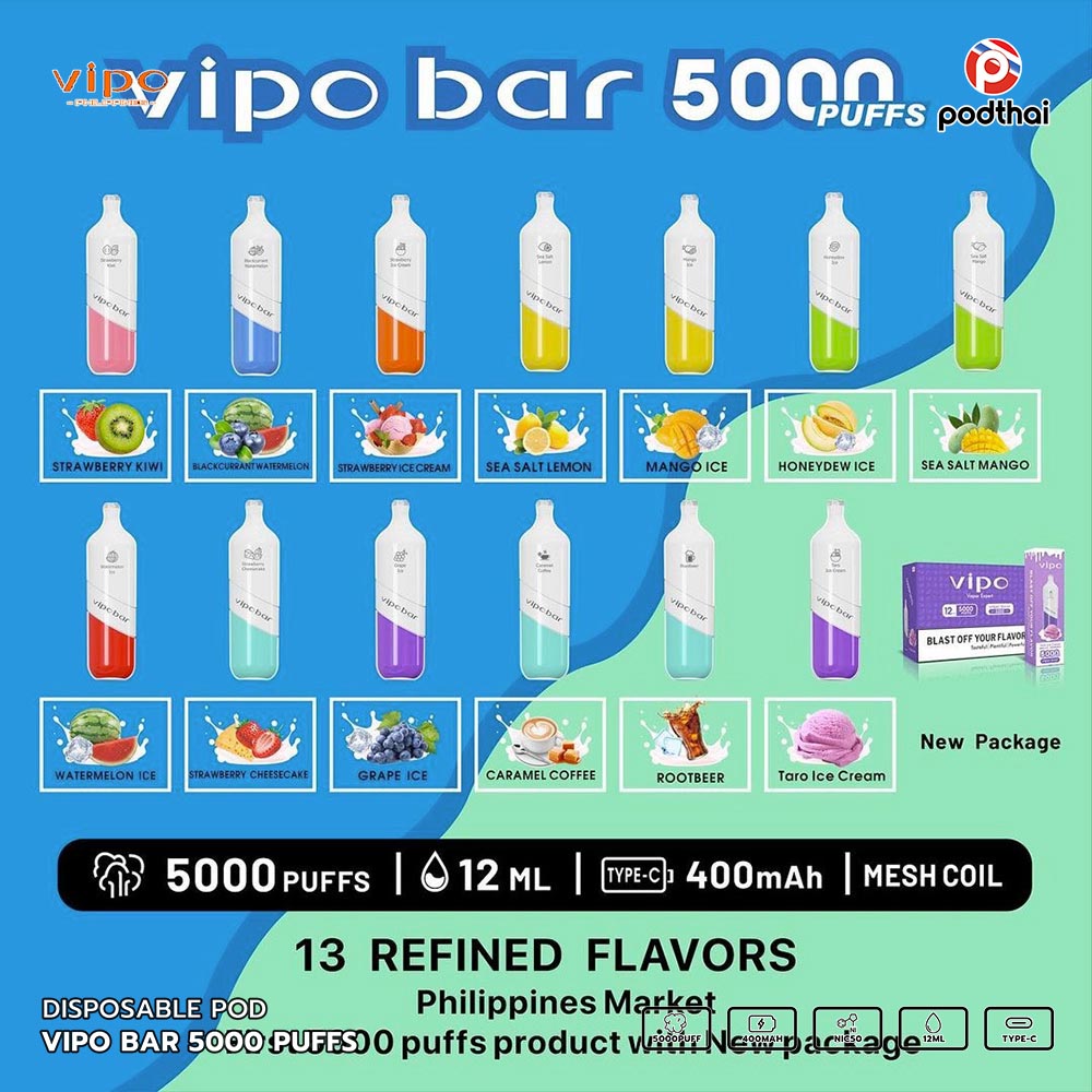 Vipo Bar 5000 Puffs Disposable Pod