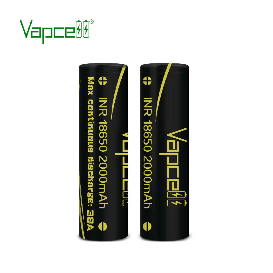 ถ่านชาร์จ Vapcell 18650 ดำ 2000mAh